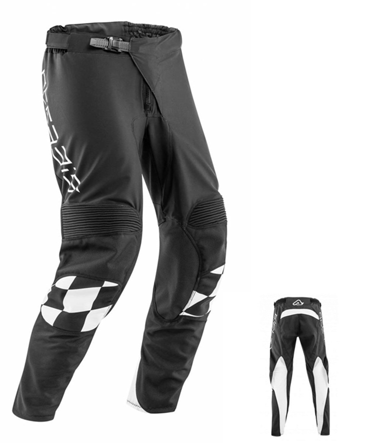 PANTALONES MX START & FINISH NEGRO BLANCO T.28